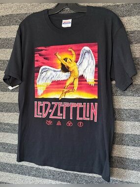Vintage 2004 Hanes Led Zeppelin Band T-Shirt Men’s Medium EUC